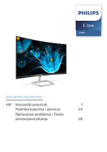 Priručnik Philips 328E9QJAB LCD zaslon