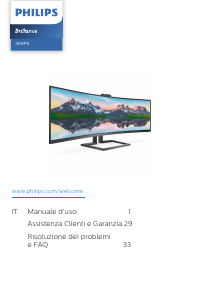 Manuale Philips 499P9H Monitor LCD