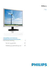 Bruksanvisning Philips 19S4LCS LED-skjerm