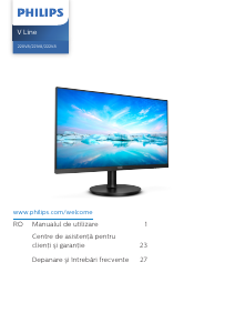 Manual Philips 220V8L5 V Line Monitor LED