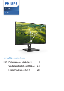 Használati útmutató Philips 242B1G B Line LED-es monitor