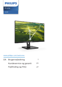 Brugsanvisning Philips 242B1G B Line LED-skærm