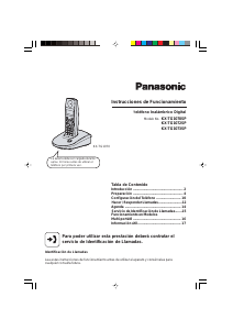 Manual de uso Panasonic KX-TG1072SP Teléfono inalámbrico