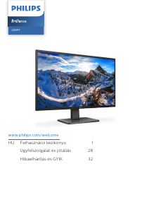 Használati útmutató Philips 439P1 Brilliance LED-es monitor