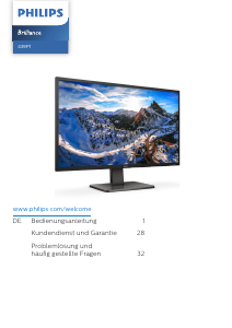 Bedienungsanleitung Philips 439P1 Brilliance LED monitor