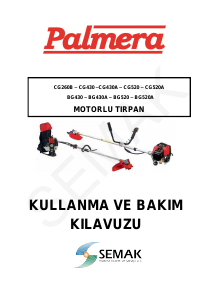 Kullanım kılavuzu Palmera CG520A Çim düzeltme makinesi