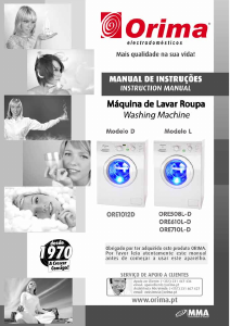 Manual Orima ORE 710 L-D Máquina de lavar roupa