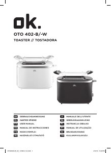 Bedienungsanleitung OK OTO 402-B Toaster