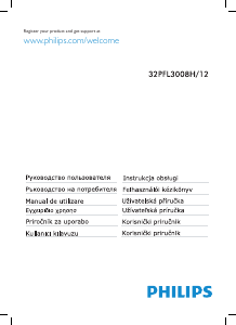 Návod Philips 32PFL3008H LED televízor