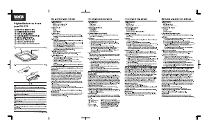 Manual de uso Tanita HD-376 Báscula