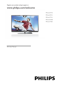 Manual Philips 40PFL5537K LED Television