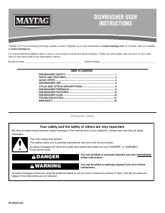 Manual de uso Maytag MDB7949SDZ Lavavajillas