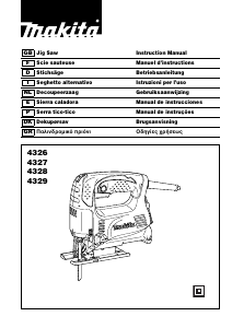 Manual Makita 4329J Serra de recortes