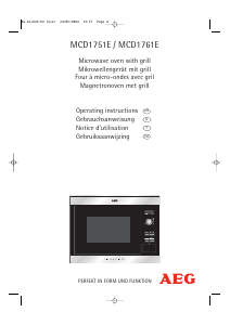 Handleiding AEG MCD1761E-D Magnetron