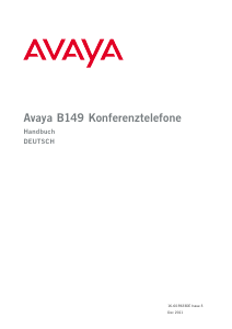 Bedienungsanleitung Avaya B149 Konferenztelefon