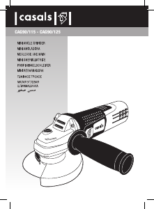 Εγχειρίδιο Casals CAG90/125 Γωνιακός τροχός