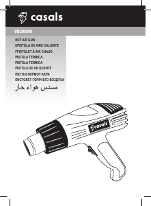 Manuale Casals VD2000M Pistola ad aria calda