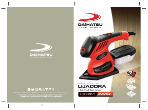 Manual de uso Daihatsu L31260 Lijadora delta