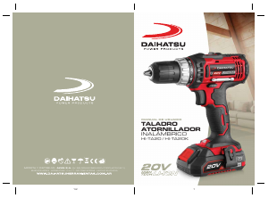 Manual de uso Daihatsu HI-TA20K Atornillador taladrador