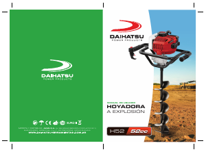 Manual de uso Daihatsu H52 Taladro de tierra