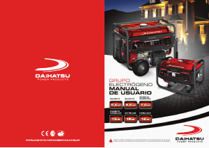 Manual de uso Daihatsu GE9000E Generador
