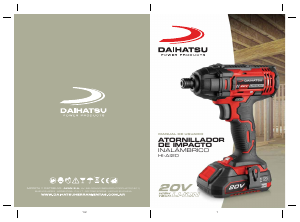 Manual de uso Daihatsu HI-AI20 Llave de impacto