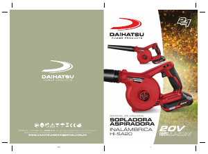 Manual de uso Daihatsu HI-SA20 Soplador de hojas