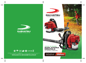 Manual de uso Daihatsu S52M Soplador de hojas