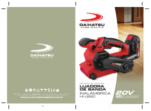 Manual de uso Daihatsu HI-LB20 Cepillo