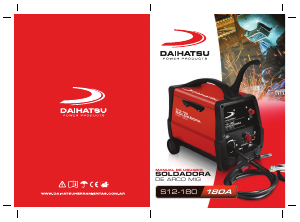 Manual de uso Daihatsu S12-180 Maquina de soldar
