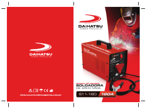 Manual de uso Daihatsu S11-180 Maquina de soldar
