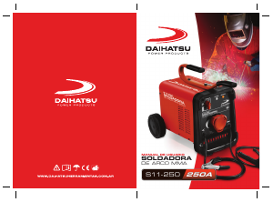 Manual de uso Daihatsu S11-250 Maquina de soldar