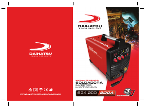 Manual de uso Daihatsu S24-200 Maquina de soldar