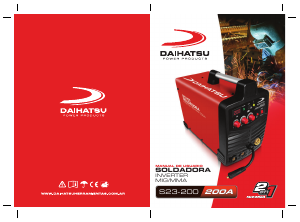Manual de uso Daihatsu S23-200 Maquina de soldar