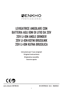 Manuale Enkho 149798.01 Smerigliatrice angolare