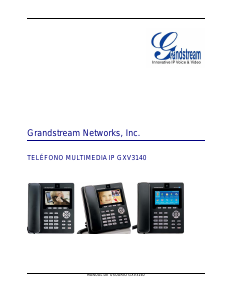 Manual de uso Grandstream GXV3140 Teléfono IP