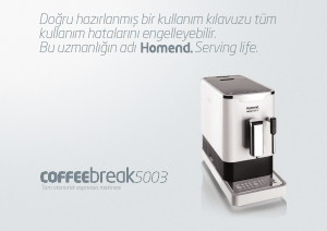 Kullanım kılavuzu Homend Coffeebreak 5003 Kahve makinesi