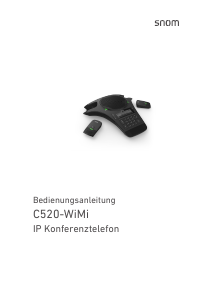 Bedienungsanleitung Snom C520-WiMi Konferenztelefon