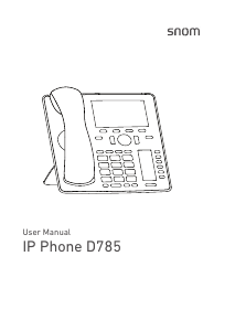 Manual Snom D785 IP Phone