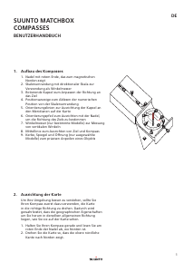 Bedienungsanleitung Suunto Matchbox Kompass