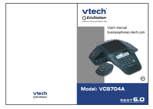 사용 설명서 Vtech VCS704A ErisStation 회의용 전화기