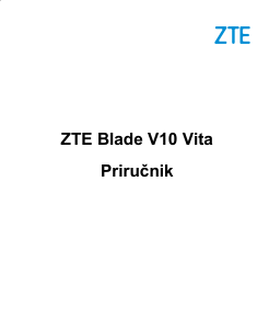 Priručnik ZTE Blade V10 Vita Mobilni telefon