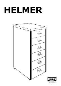 Návod IKEA HELMER Komoda