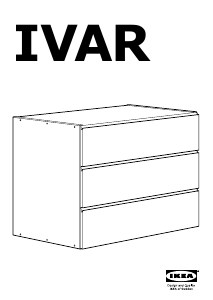 Εγχειρίδιο IKEA IVAR Συρταριέρα