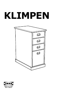 Priročnik IKEA KLIMPEN Predalnik