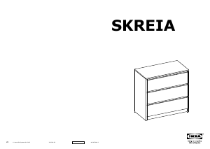 Handleiding IKEA SKREIA (80x43x78) Ladekast