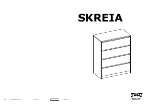 Bruksanvisning IKEA SKREIA (80x43x101) Byrå