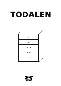 Hướng dẫn sử dụng IKEA TODALEN (80x49x123) Tủ ngăn kéo