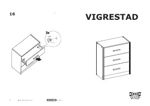 Bruksanvisning IKEA VIGRESTAD Byrå