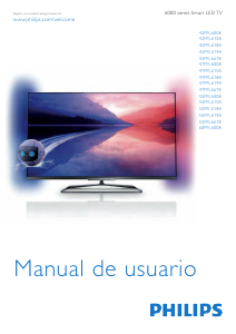 Manual de uso Philips 42PFL6158K Televisor de LED